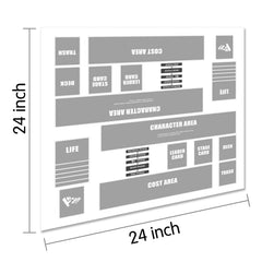 Extalas 24x24-inch playmat provides ample space for two players to duel.