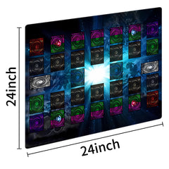 Extalas Master Rule field zones playmat showing clear 2-player duel layout.