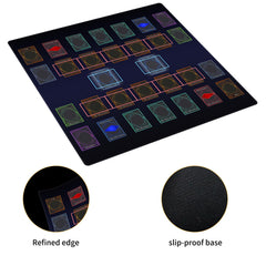 Extalas playmat shows Master Rule Duel Field Zones for organized battles