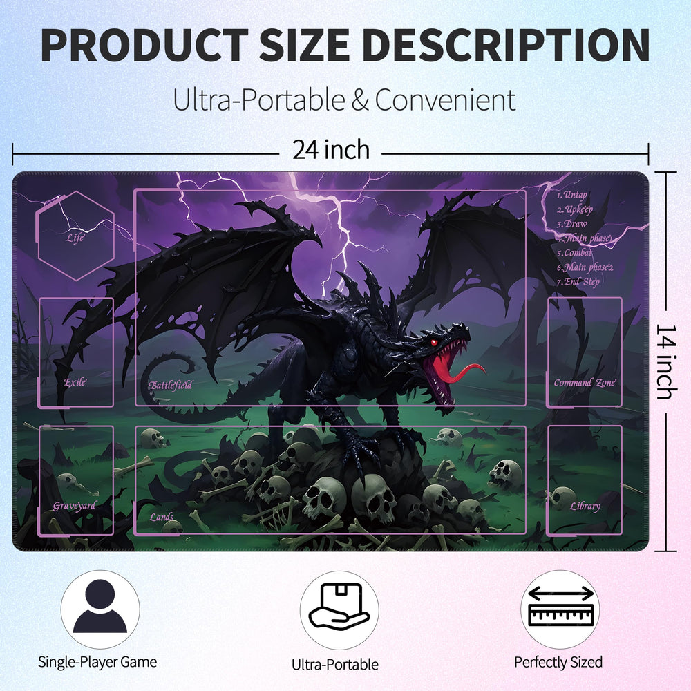 Extalas MTG Playmat print detail highlights vivid artwork and clarity