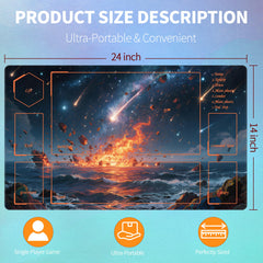 Extalas MTG playmat edge-locking waterproof surface protects cards