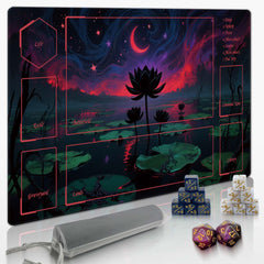 Extalas MTG playmat with edge-locking waterproof design for card protection during battles