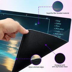 Extalas MTG Playmat Moonlit Coast 24x14 inches fits standard play spaces and epic battles