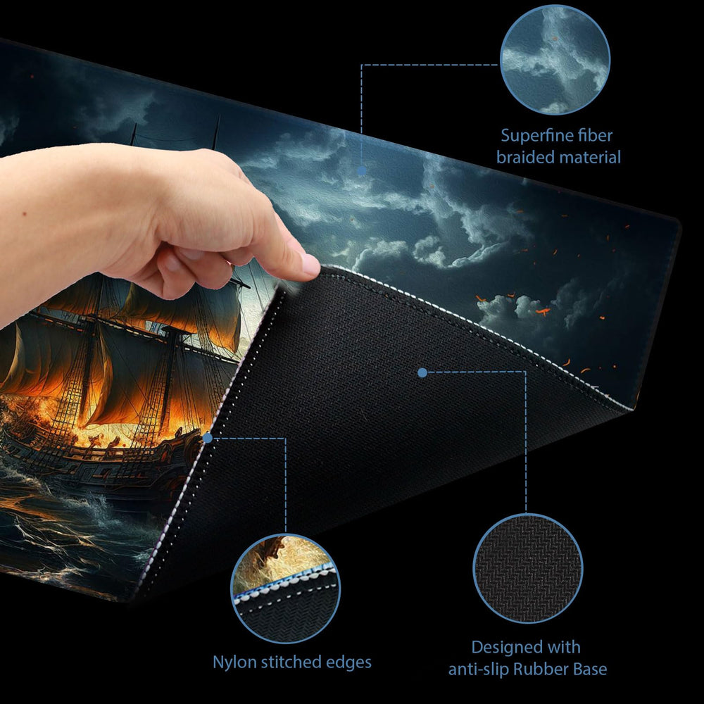 Extalas MTG Playmat with non-slip base keeps play stable during battles.