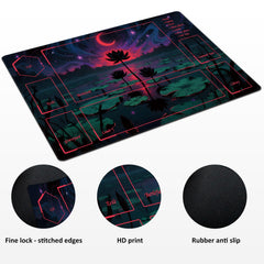 Extalas MTG playmat showing a non-slip base that stabilizes gameplay