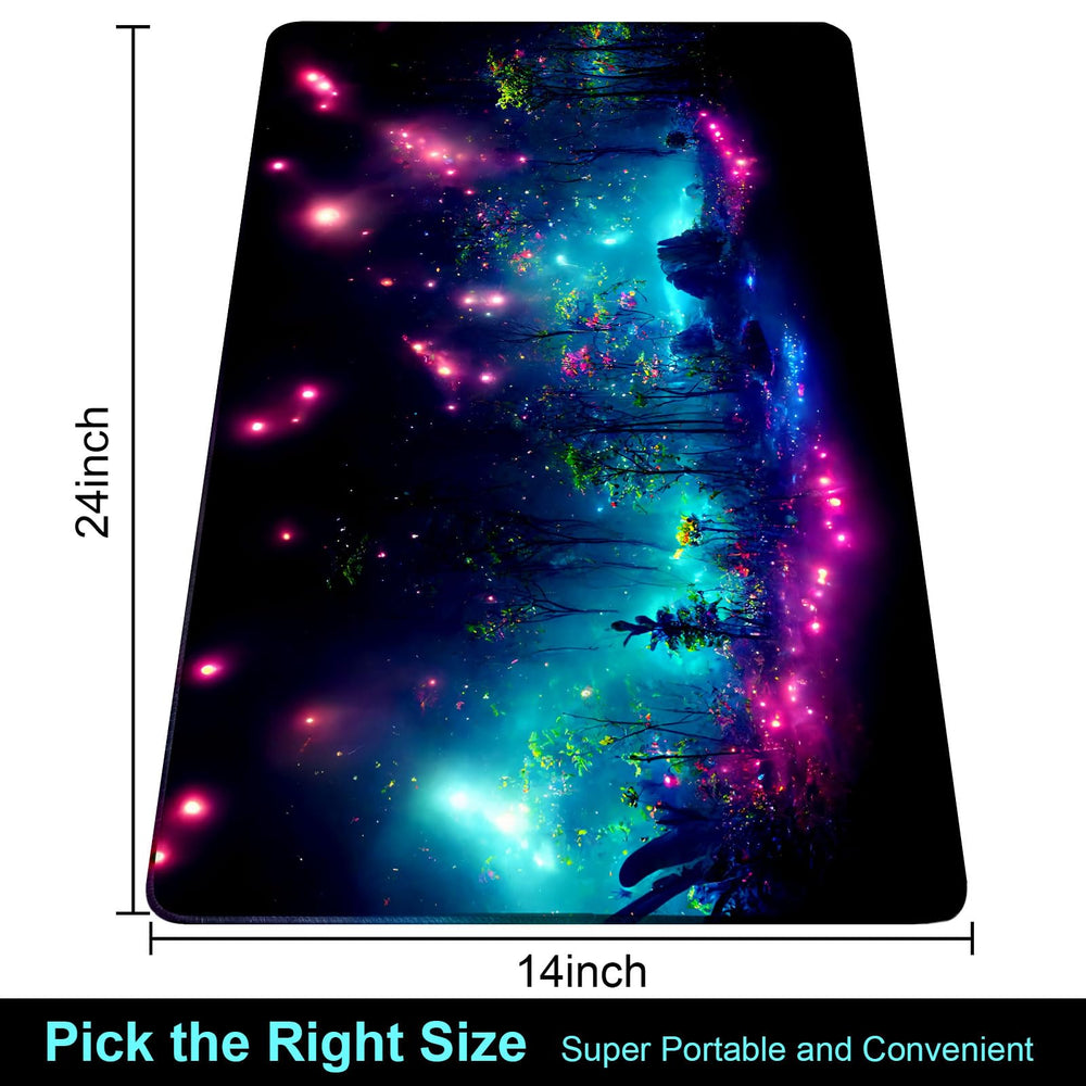 Extalas playmat displays vivid printing that brings card art to life during games.