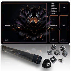 Extalas MTG playmat with zones, ideal for organized card play.