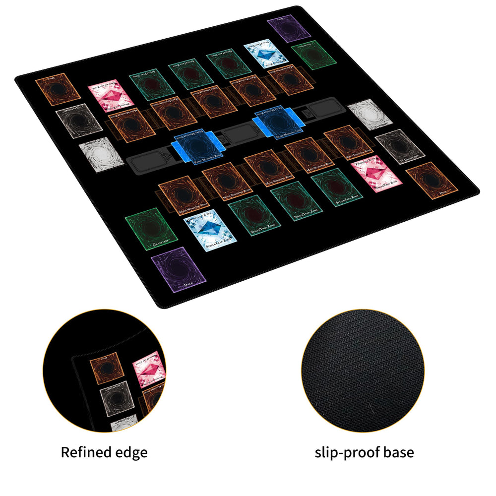 Extalas original art designs add personalized flair to your dueling setup.