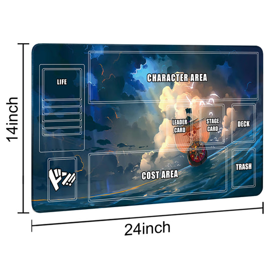 Extalas Playmat non-slip base keeps cards steady
