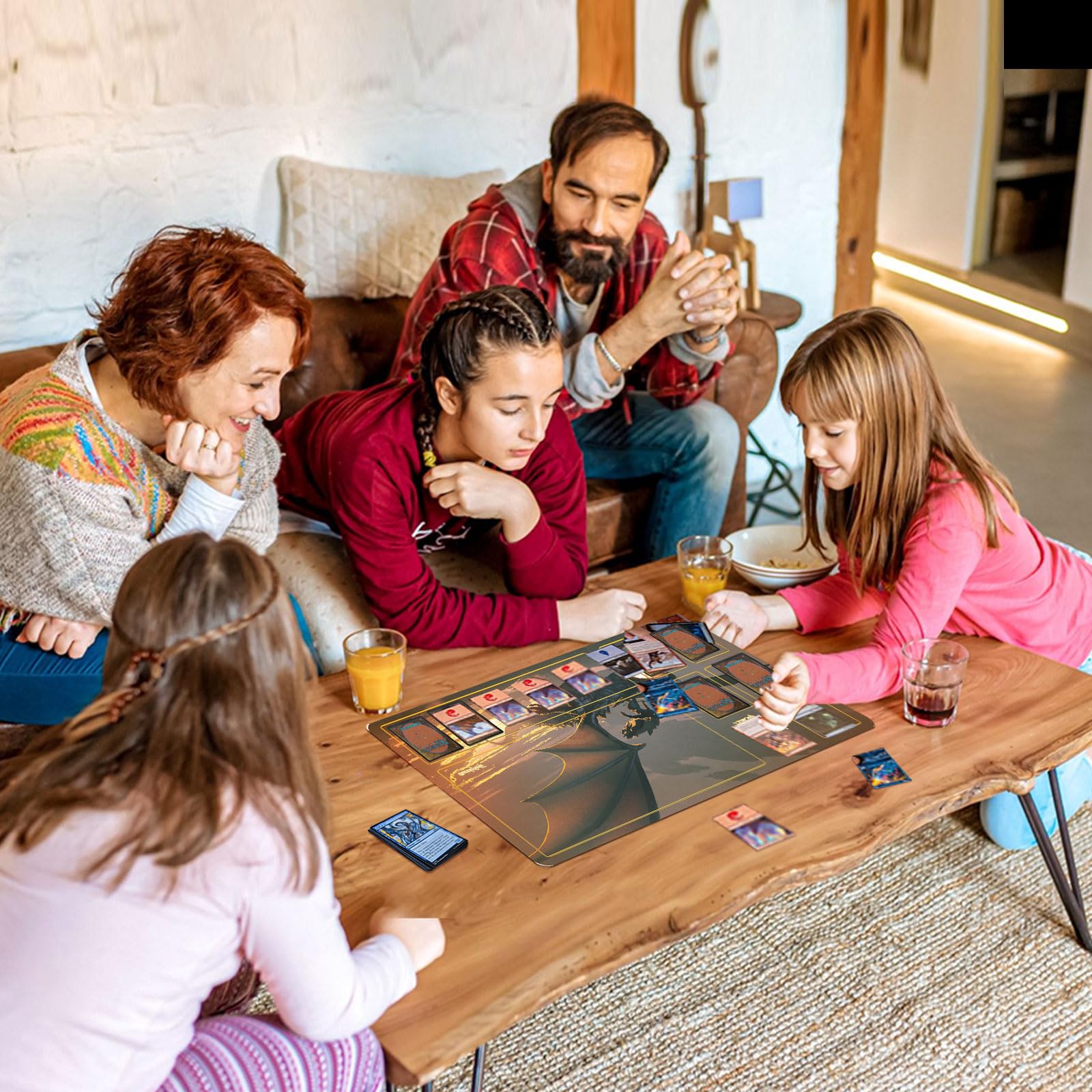 Extalas MTG Playmat in use on a table with ample working area