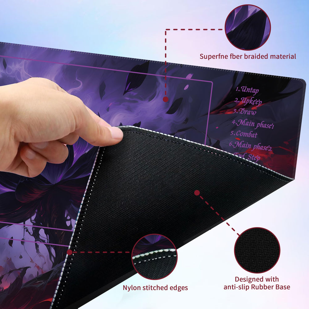Extalas MTG Playmat high-detail print brings card art to life in game sessions.