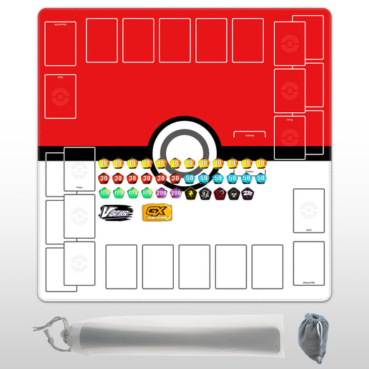 Extalas playmat showing a two-player layout for organized battles and streamlined setup.