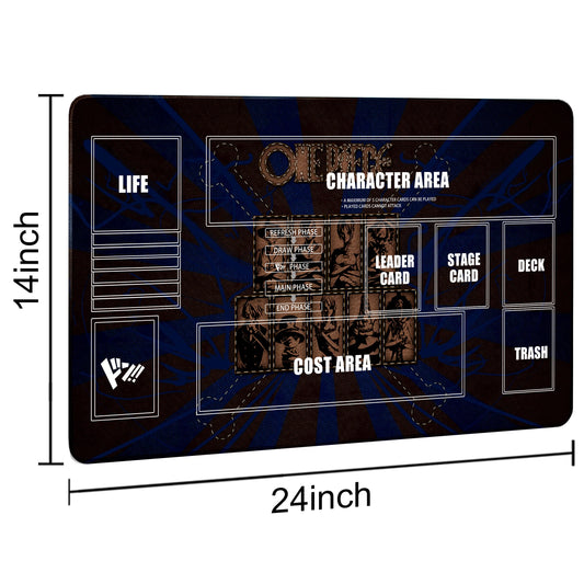 Extalas playmat with zone design keeps cards neatly organized during practice