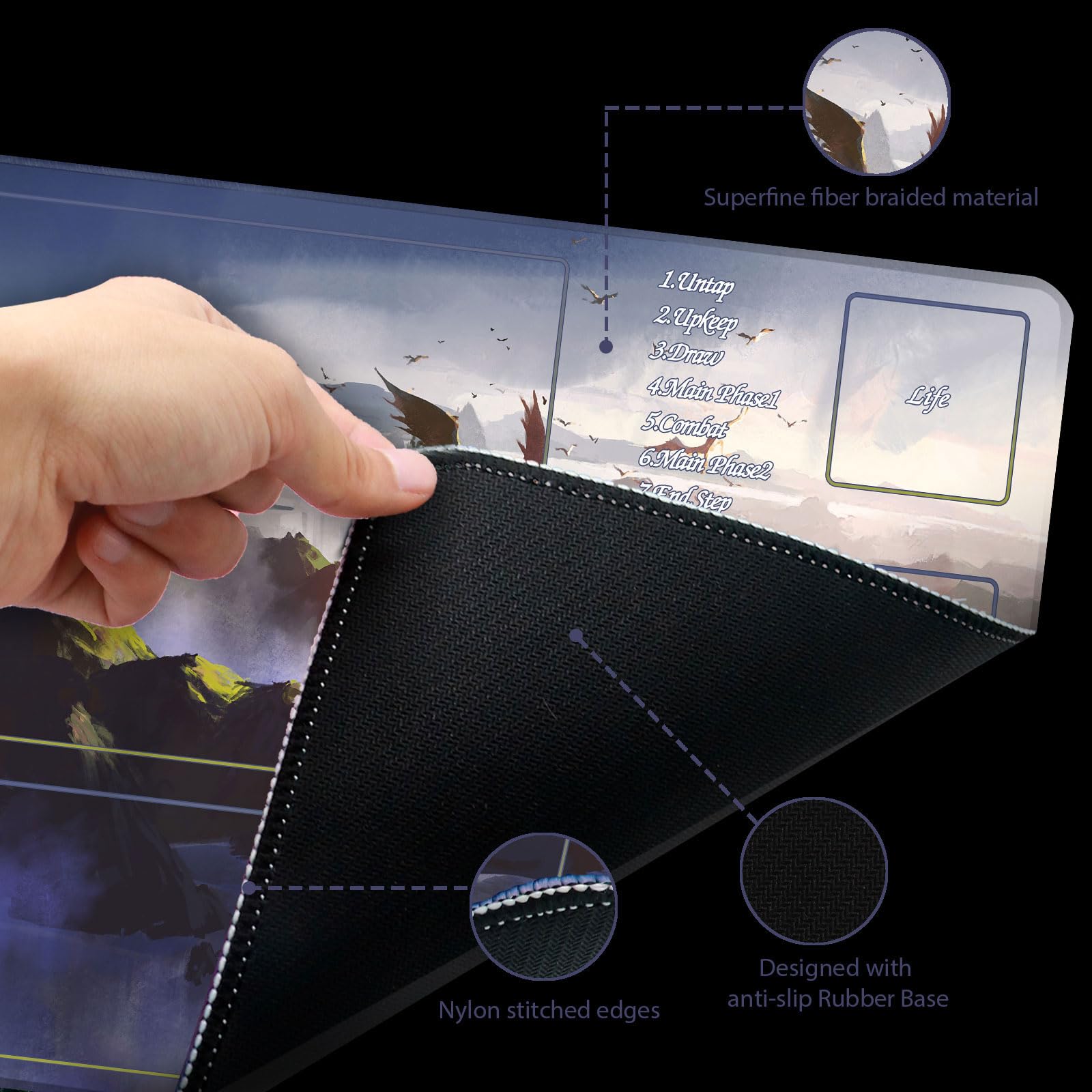 Extalas storage tube stores the mat safely between games.