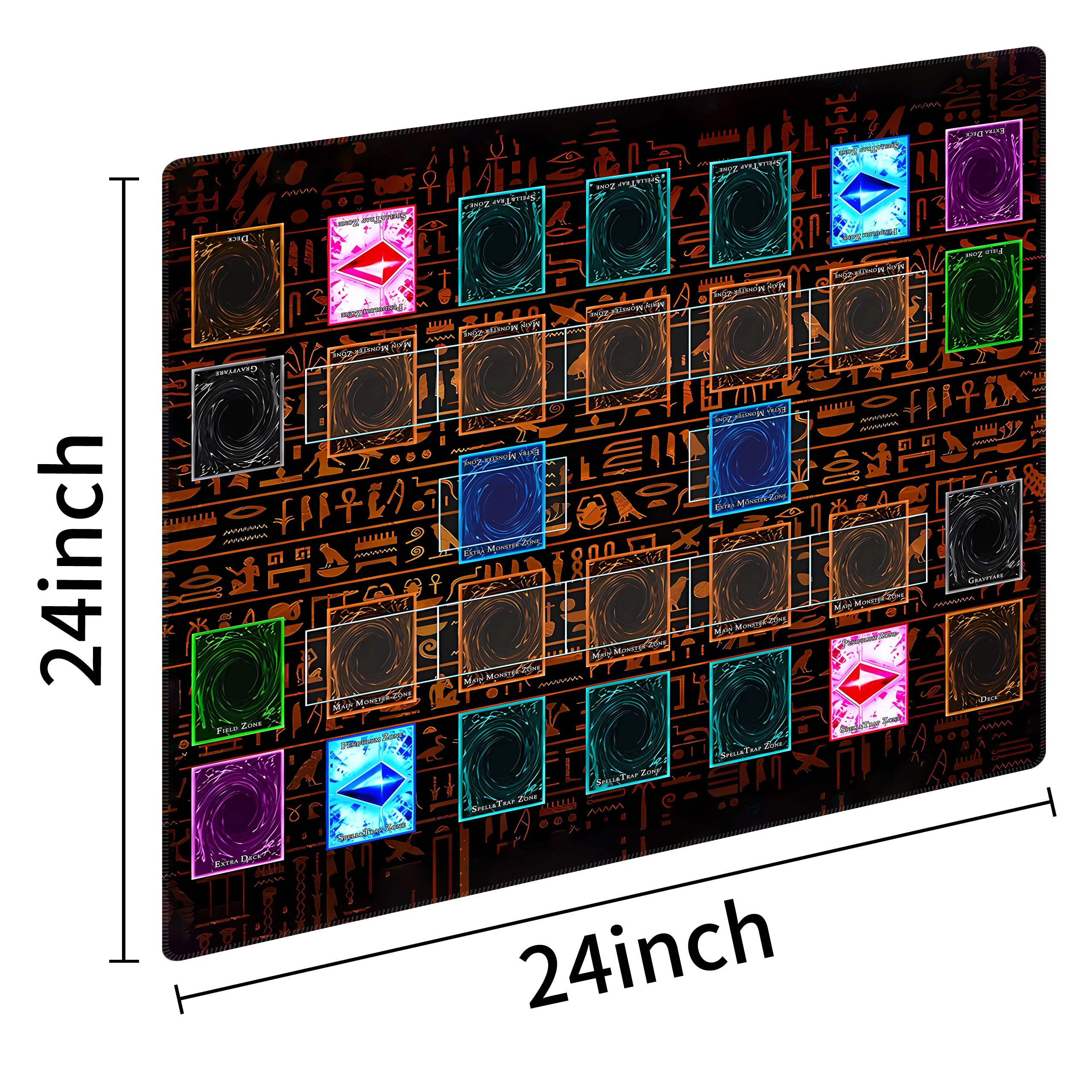 Official Master Rule field zones printed for authentic tournament-style play.