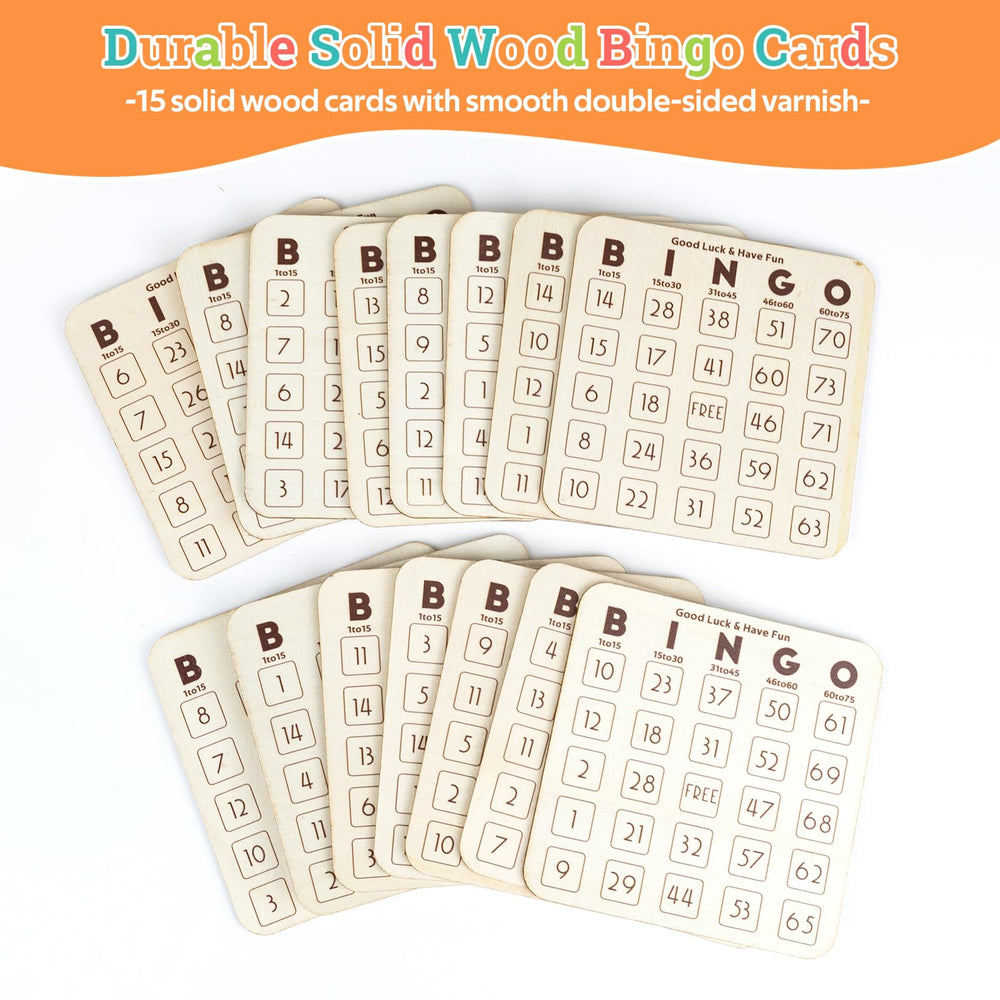 Extguds engraved bingo balls provide long-lasting readability during play.