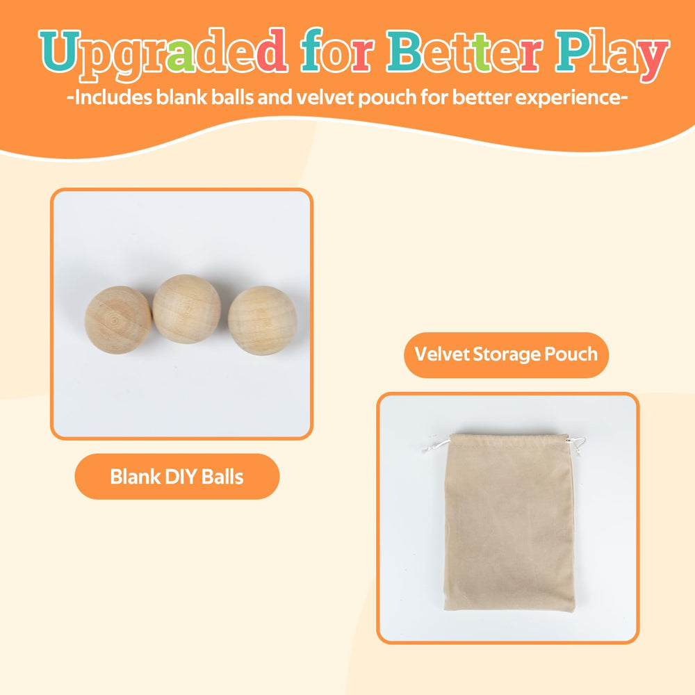 Extguds wooden bingo chips in 0.8-inch size for durable marking.