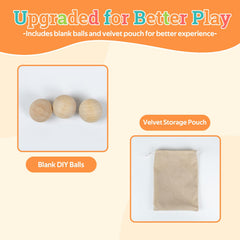 Extguds wooden bingo chips in 0.8-inch size for durable marking.