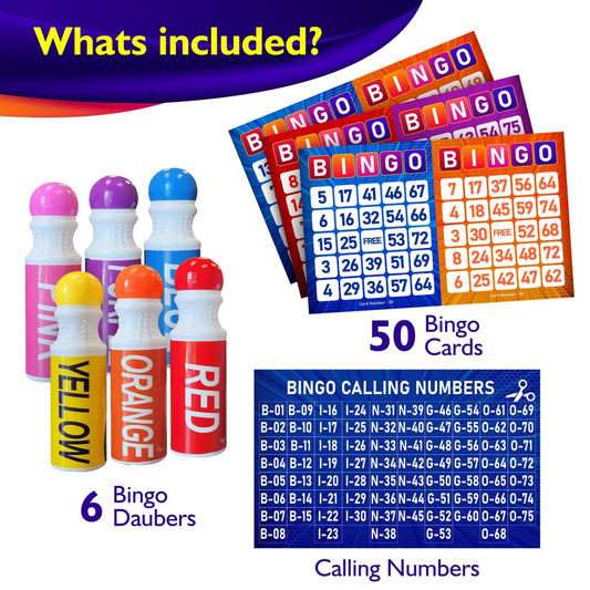 EXTRIC Bingo Game cards with bright designs for easy number tracking.