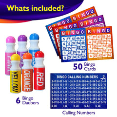 EXTRIC Bingo Game cards with bright designs for easy number tracking.