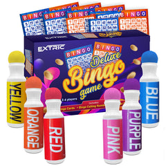 EXTRIC Bingo Game daubers for precise, mess-free marking during family play.