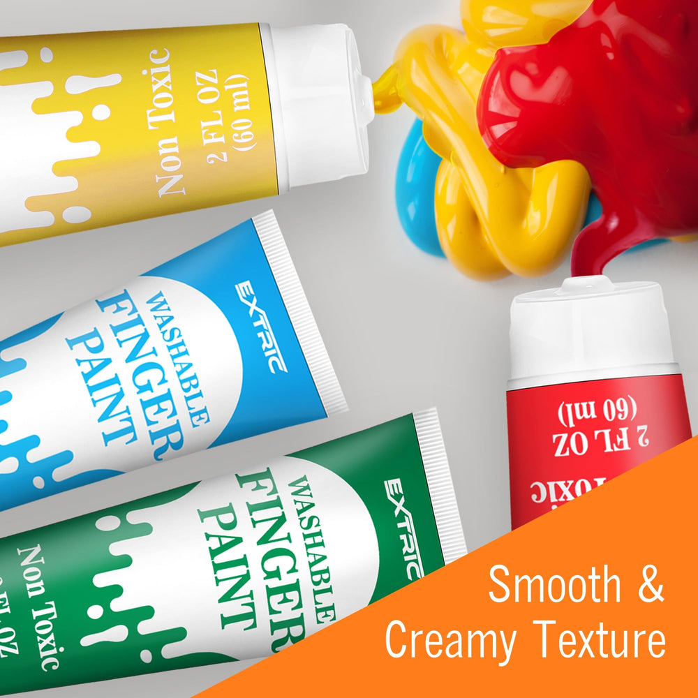 EXTRIC handprint and sensory paints support safe, imaginative learning.