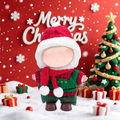 Eyancotoi 17cm doll Christmas clothes Style 4 with stretch fabric for easy dressing