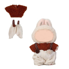 Eyancotoi 17cm doll clothes top and suspenders set for versatile styling and easy outfit changes.