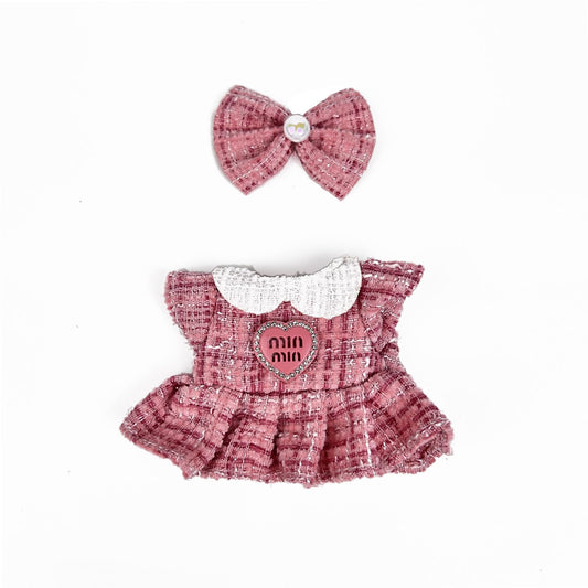 Eyancotoi 17cm doll clothes with hair clip and skirt for quick dress-up sessions