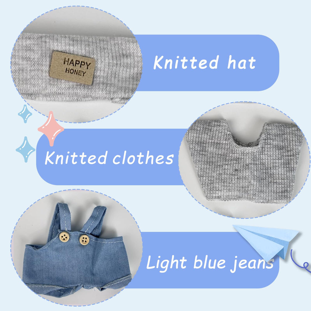 Eyancotoi 17cm doll sweater provides cozy feel for playtime layering
