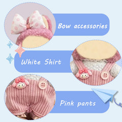 Eyancotoi 17cm doll suspenders pants for versatile looks.