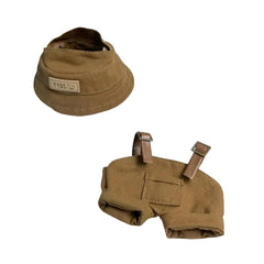 Eyancotoi 17cm doll clothes with hat and suspenders for easy daily dress-up