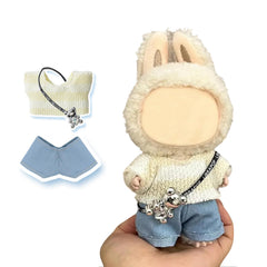 Eyancotoi sweater on a 17cm doll for quick dressing and cozy play.