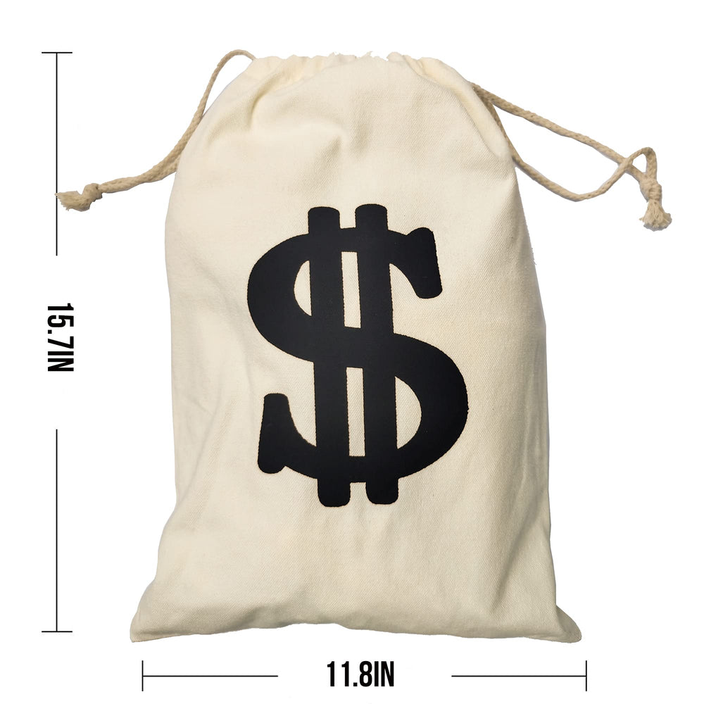 Eyllaaoo money bags sized 11.8 by 15.7 inches for versatile storage.