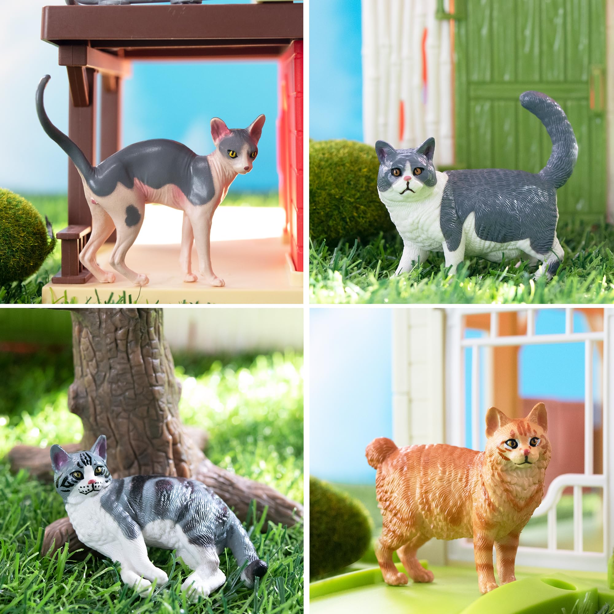 EYSCOTA Bombay cat figurine ideal for cake toppers and gifts.