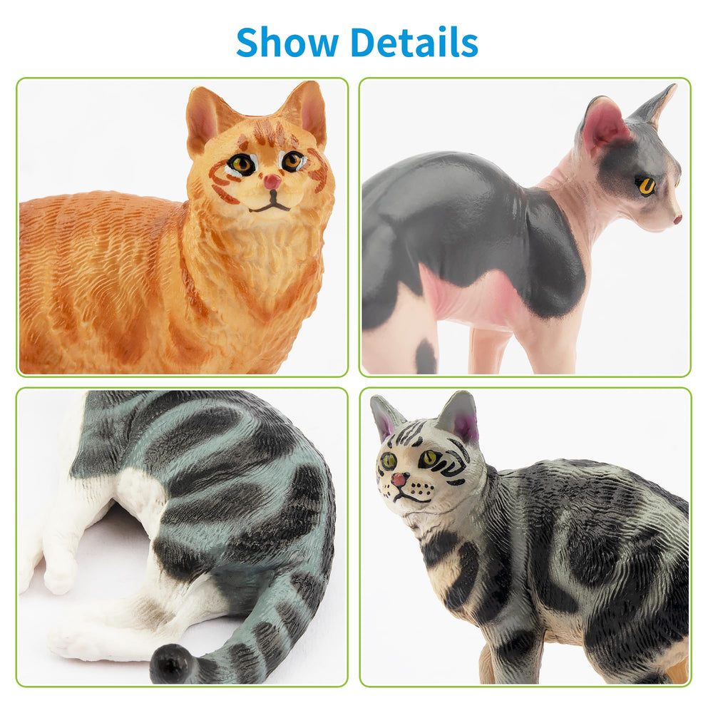 EYSCOTA British Shorthair cat figurine with lifelike texture for storytelling.