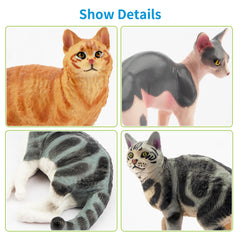 EYSCOTA British Shorthair cat figurine with lifelike texture for storytelling.