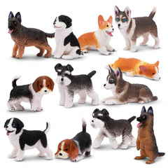 EYSCOTA corgi front view dog figurines for cake toppers and play