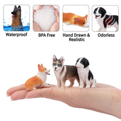 EYSCOTA husky figurines with vivid eyes suitable for interactive storytelling