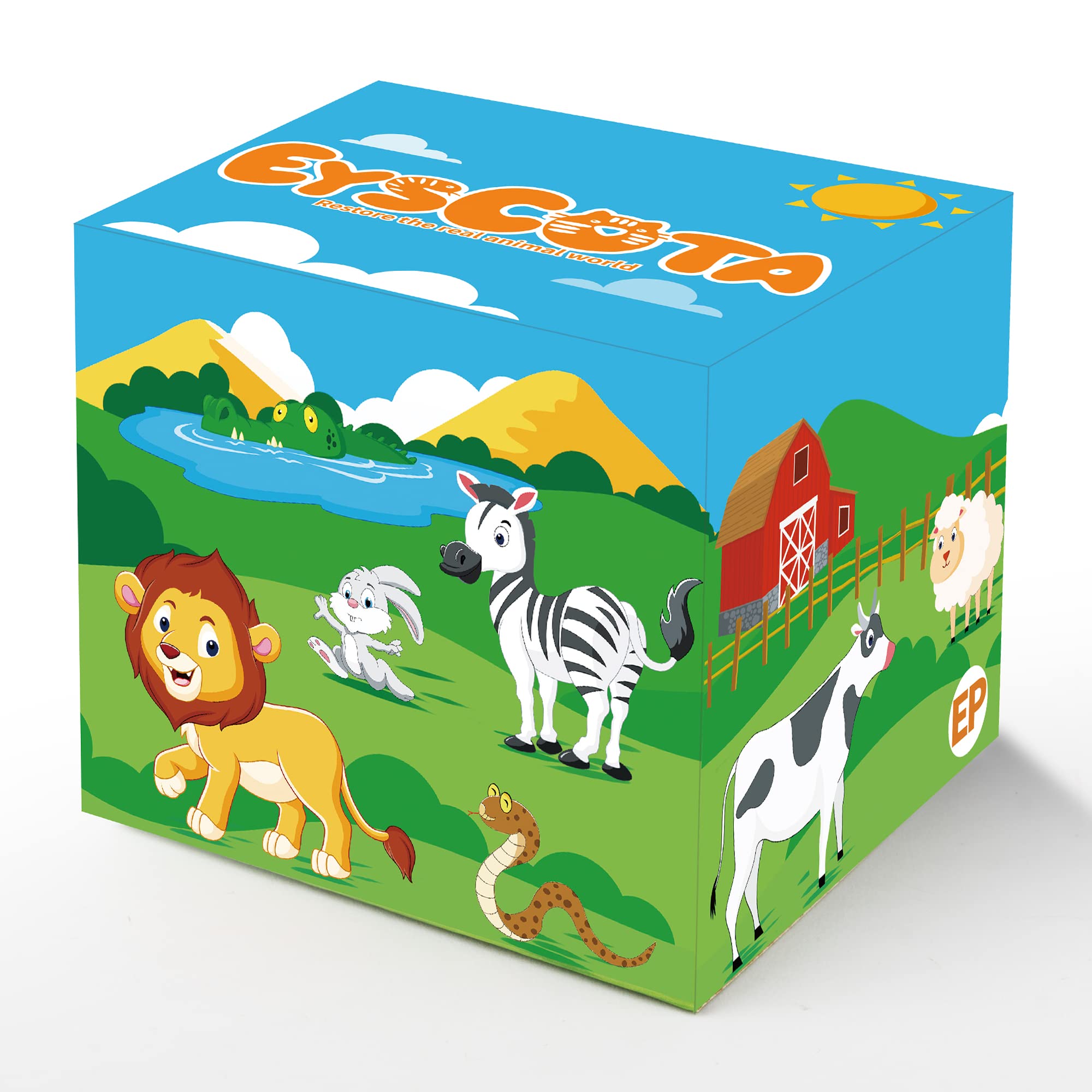 EYSCOTA 12-pack dog figures making delightful party toppers and gifts