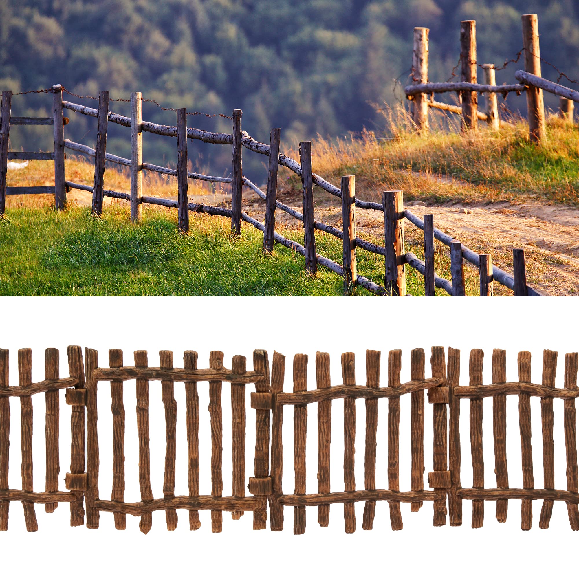 EYSCOTA fence detailing highlights texture for realistic farm dioramas