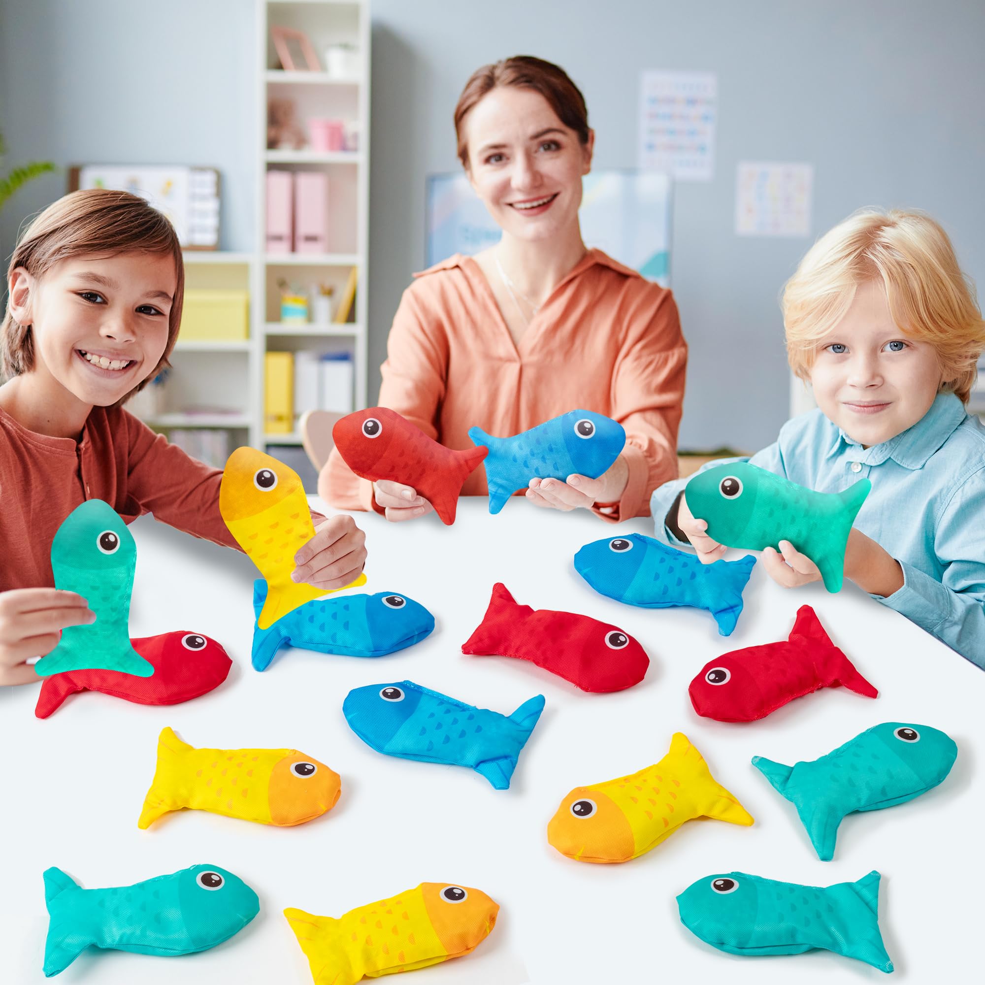EYxsaxenk versatile fish beanbags suit parties, classrooms, and carnival-style games.