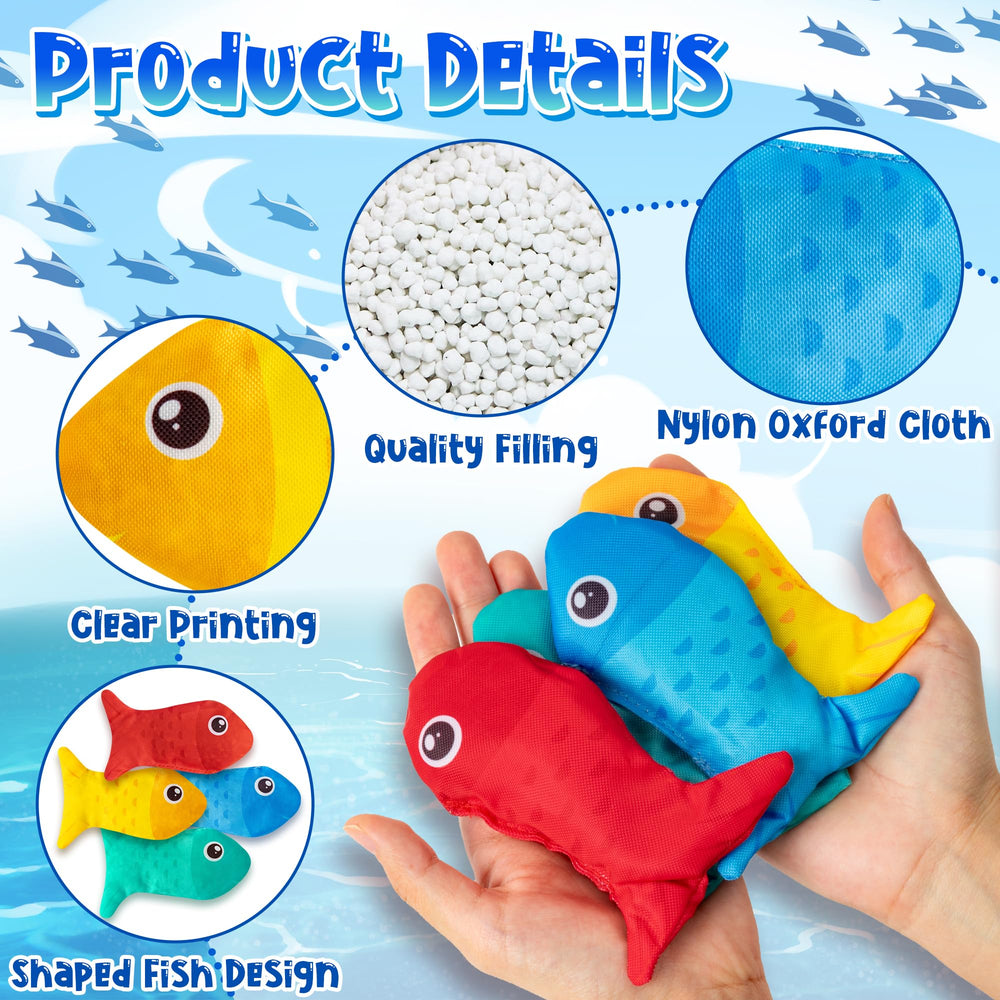 EYxsaxenk fish beanbags for outdoor or indoor use, supporting active play.