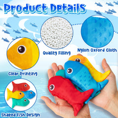 EYxsaxenk fish beanbags for outdoor or indoor use, supporting active play.
