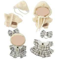 Ezcora display-ready outfits pack shown with doll stand.