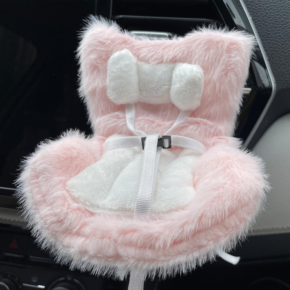 Ezcora doll seat transparent base highlighting the doll while traveling.