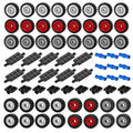 EzeepoNewma wheels and axles kit with 98 pieces for LEGO-compatible vehicle builds at home.