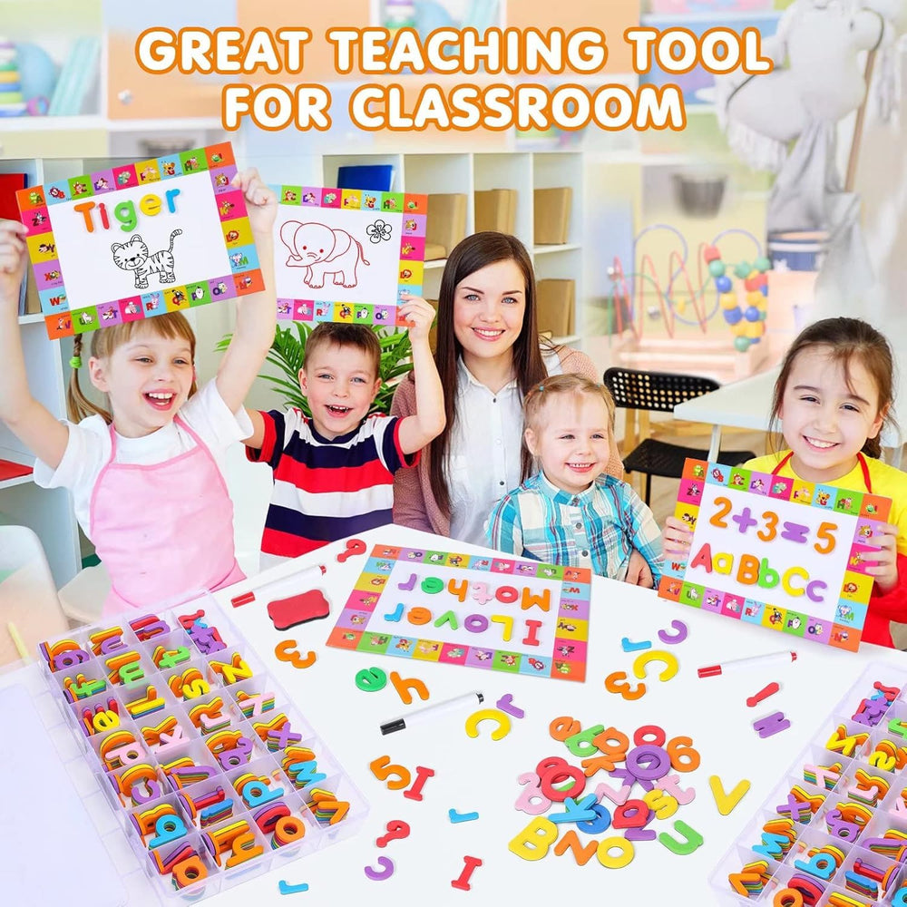 EZIGO non-toxic foam letters are soft, safe, and easy for kids to grip.