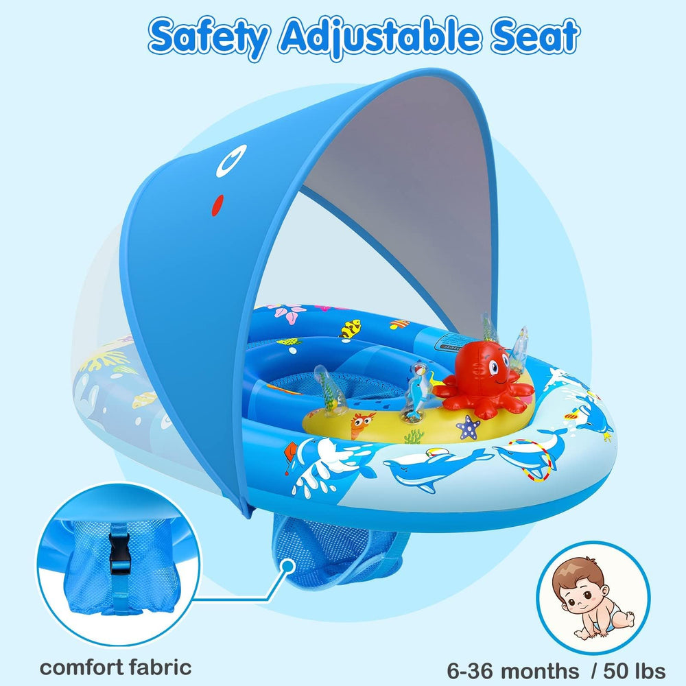 EZIGO ocean animal toy set featuring octopus and dolphins for play
