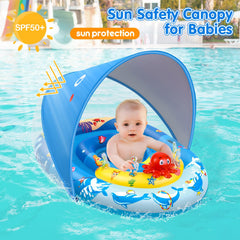 EZIGO pool float side mesh windows enabling parent-child supervision